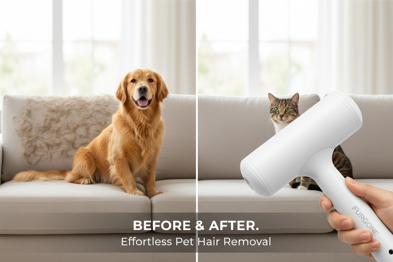 Pet Hair Remover Roller – Reusable for Dogs & Cats
